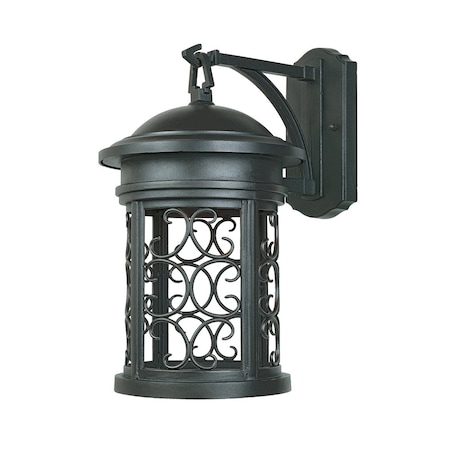 Designers Fountain Ellington 13in Oil Rubbed Bronze 1-Light Outdoor Line Voltage Wall Sconce, Bulb Not Included 31111-ORB